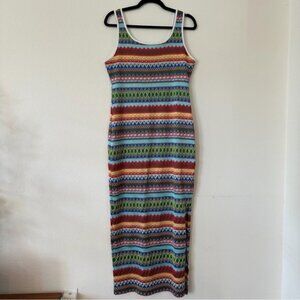 Colorful Striped Maxi Dress
